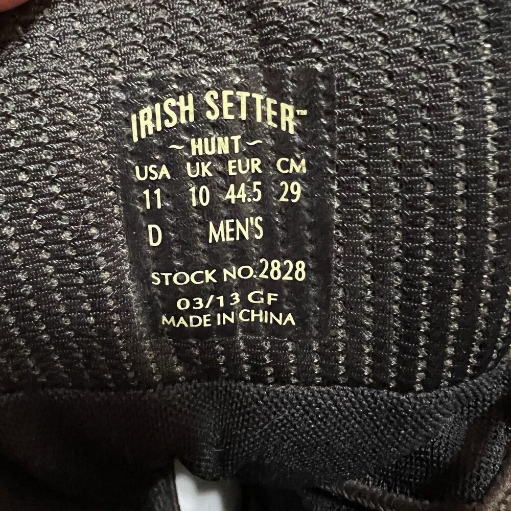 Irish Setter Hunting Boots Men’s 11D - Picture 7 of 7